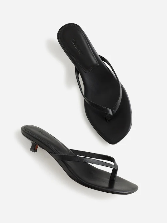 Nwot Madewell The Chiara Kitten Heel Thong Sandal Size 8.5
